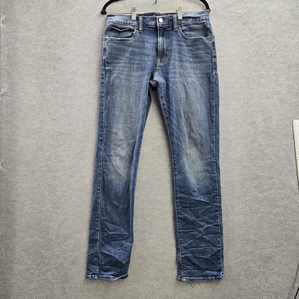 Lucky Brand Men Jeans 31X32 Blue Denim 121 Slim Button 31" Inseam